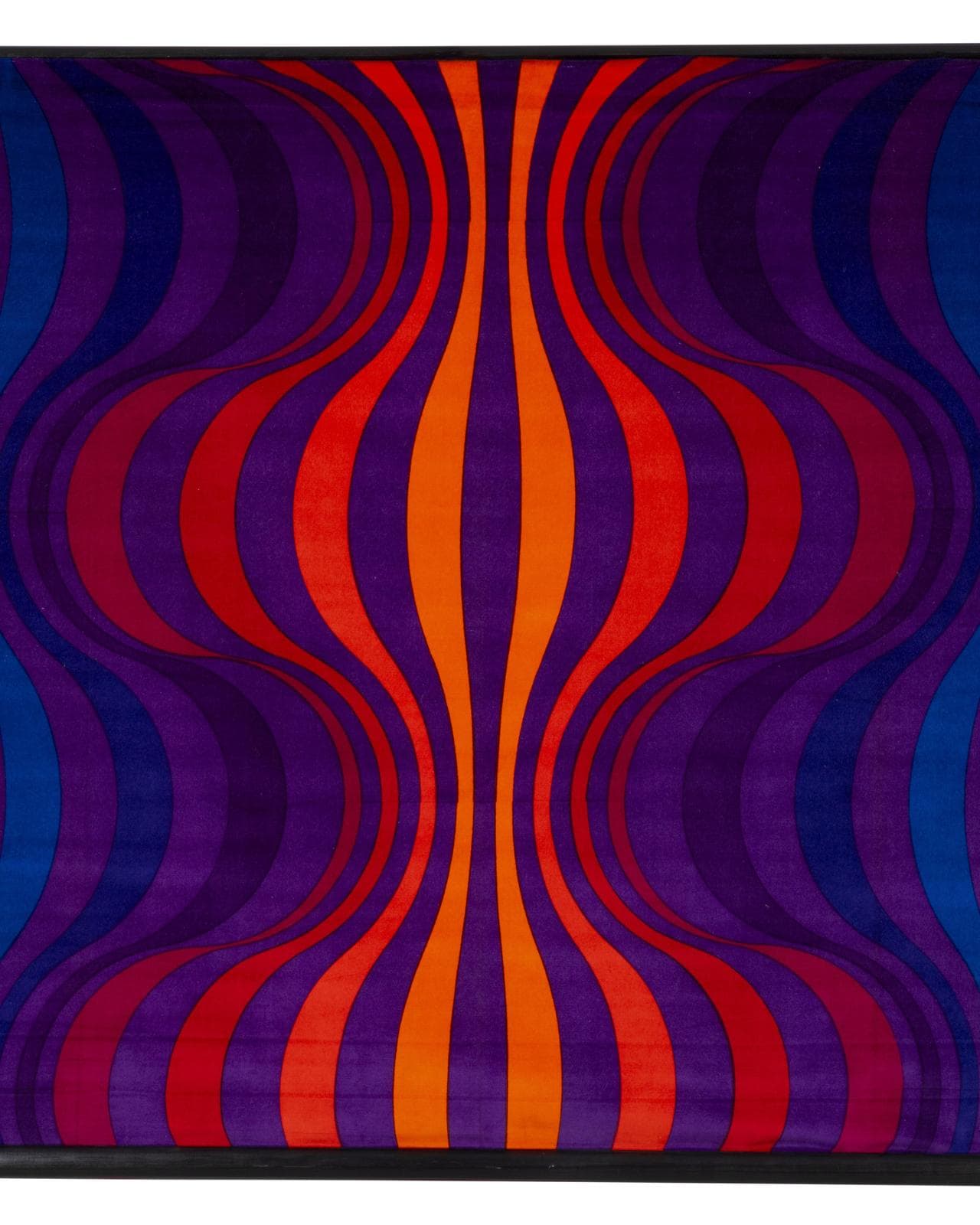 Geometrie e colore in sequenza in questo campione tessile della serie Decor &ldquo;Onion&rdquo;, 1976, produzione Mira-X (foto Vitra Design Museum, Andreas S&uuml;tterlin)
