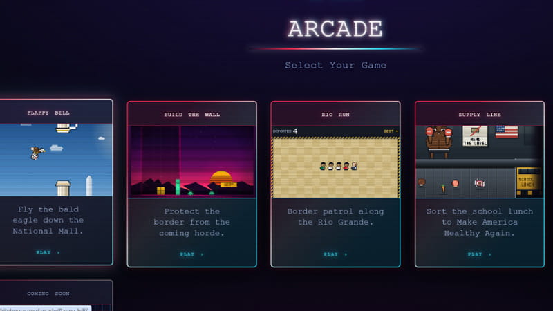 "Insegui i migranti” o “Costruisci il muro al confine”: da Tetris a Snake, i giochi diventano Maga 101718359 ccb56630 4358 4d33 a6fa 11a114c71d2c
