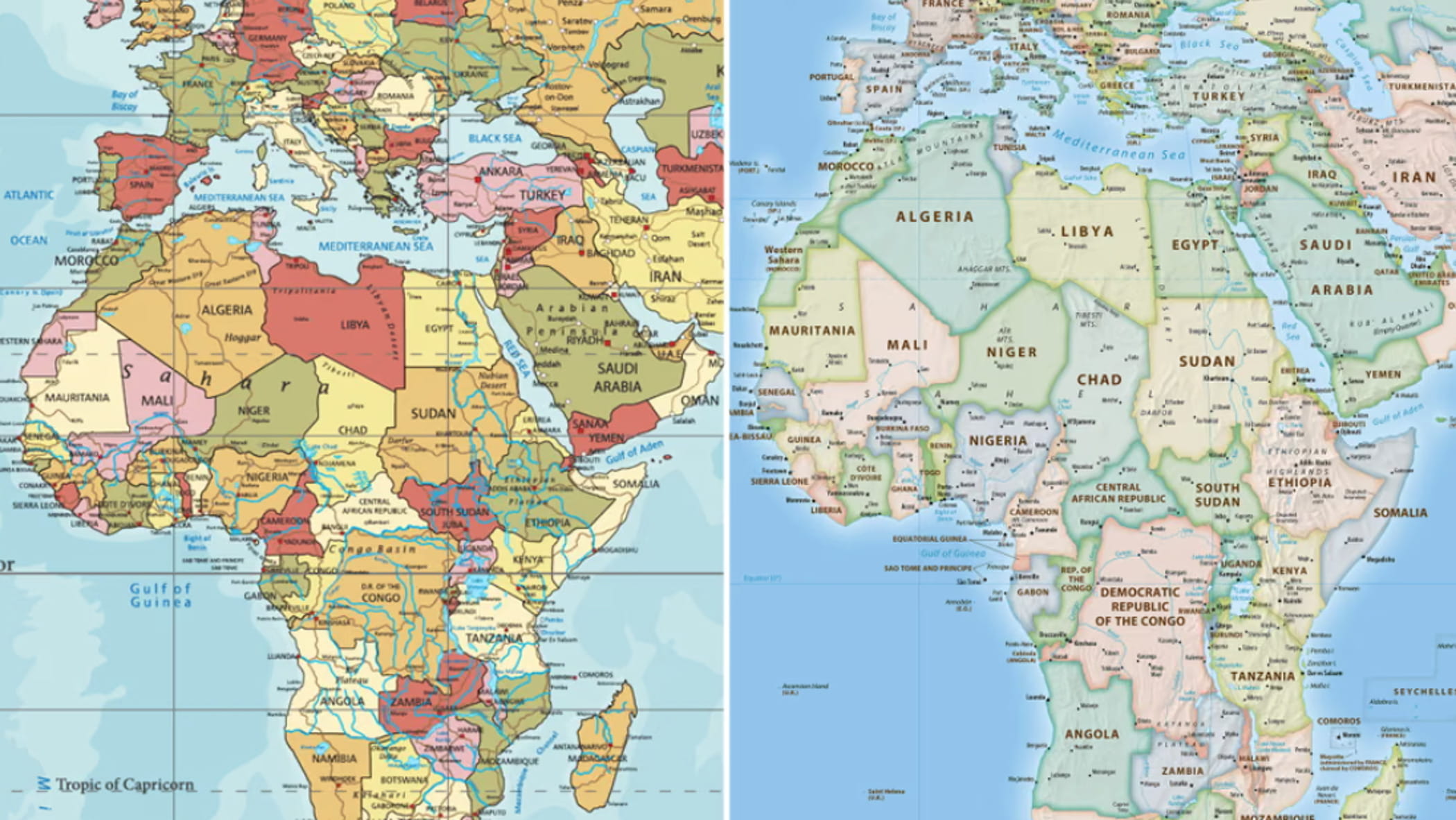 L’Onu al voto per adottare una mappa del mondo che rappresenti meglio l’Africa: la proposta del Togo
