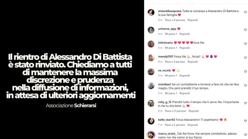 Alessandro Di Battista, rinviato il rientro in Italia. L’annuncio in un post su Instagram