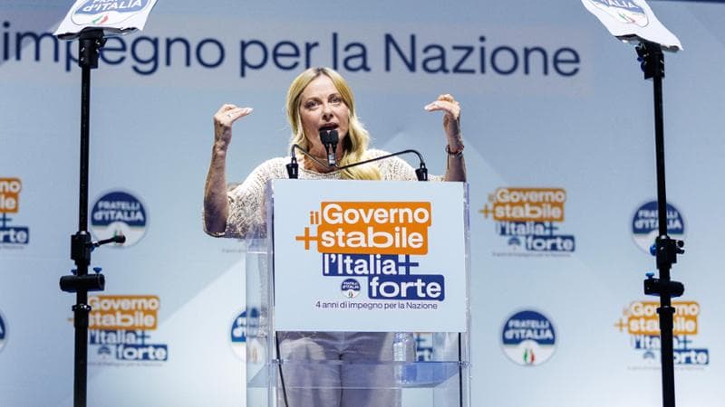 Bari, 4 settembre: la presidente del Consiglio Giorgia Meloni