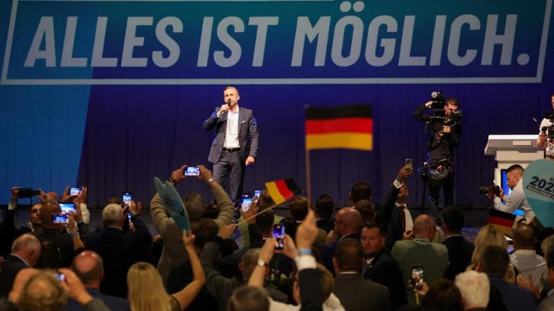 Magdeburgo (Sassonia-Anhalt), 6 settembre: Ulrich Siegmund festeggia la vittoria