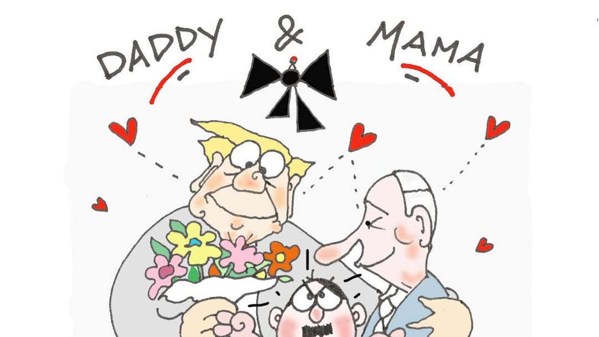 La famiglia “Trumputin”: la vignetta di Ellekappa