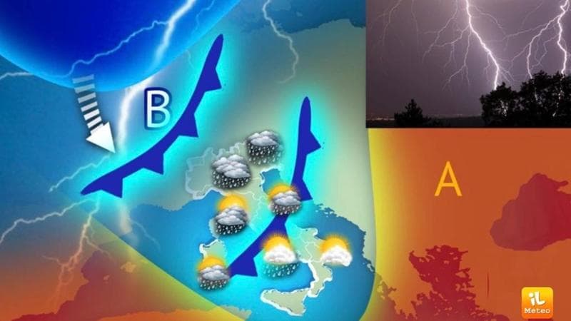 Previsioni meteo, in arrivo una perturbazione atlantica al Nord e su parte del Centro