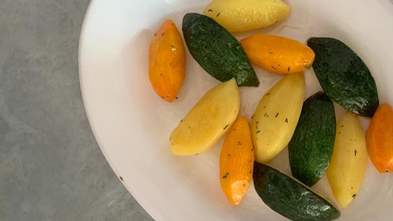 Carote, zucchine e patate "girate"