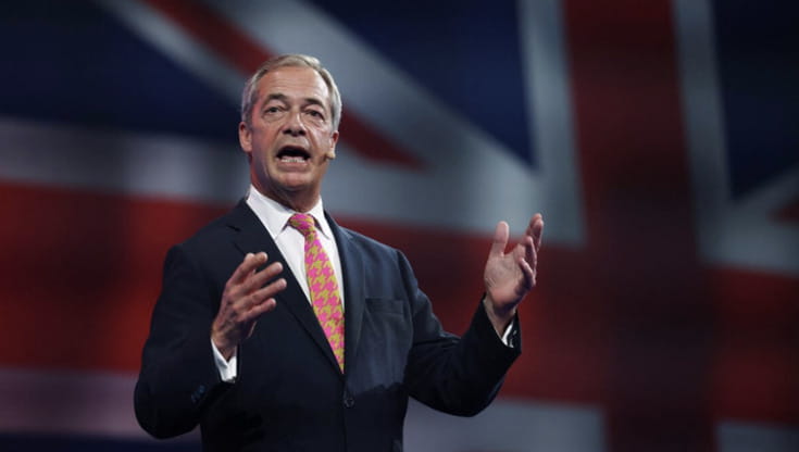 Nigel Farage @ REUTERS/Hollie Adams