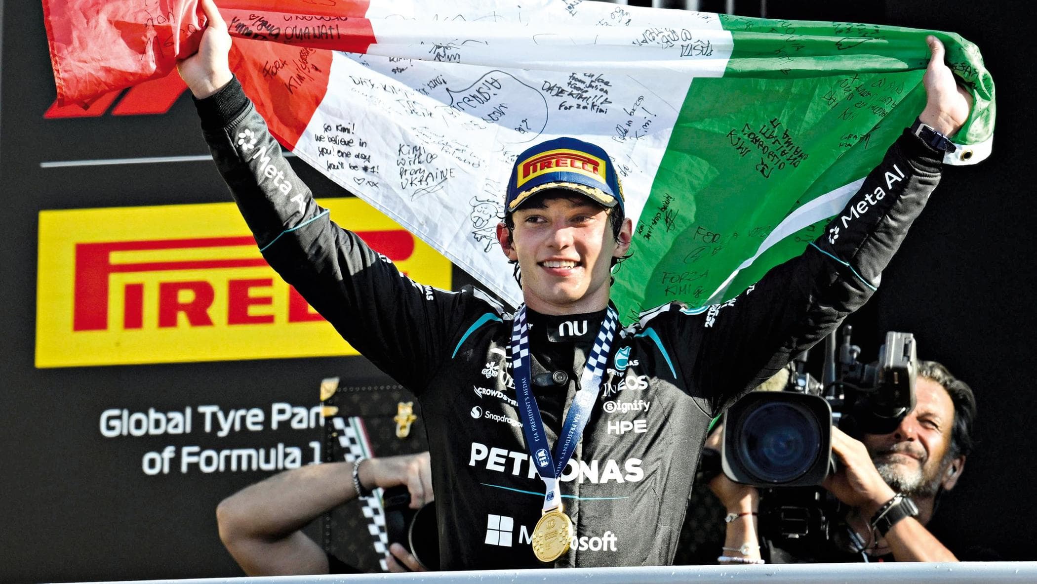 Kimi Antonelli: “Ho insegnato agli ingegneri Mercedes i rituali contro le gufate”