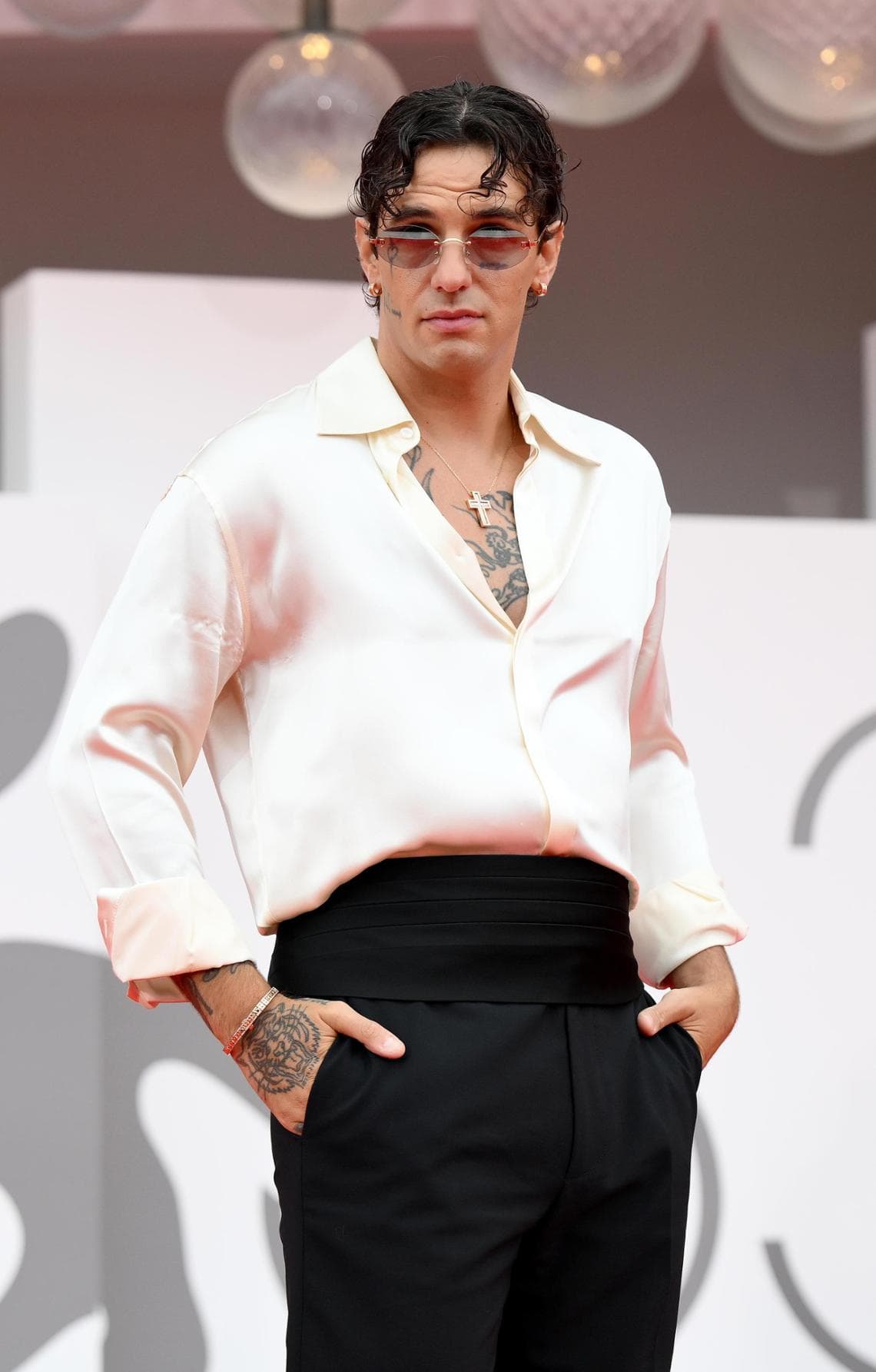 Achille Lauro alla presentazione del documentario "Be Brave"