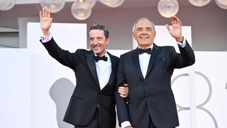 Pietrangelo Buttafuoco e Alberto Barbera all'83esima Mostra del cinema di Venezia