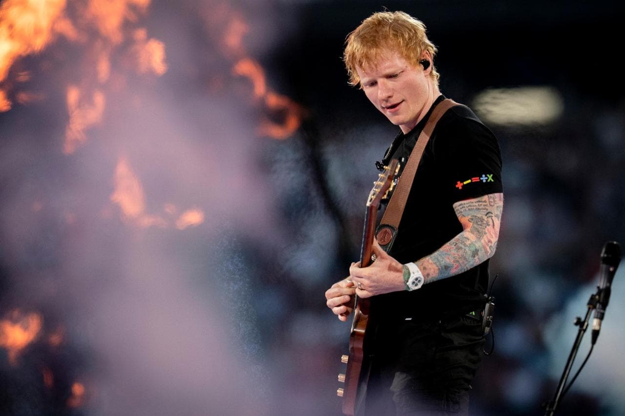 Ed Sheeran durante un concerto