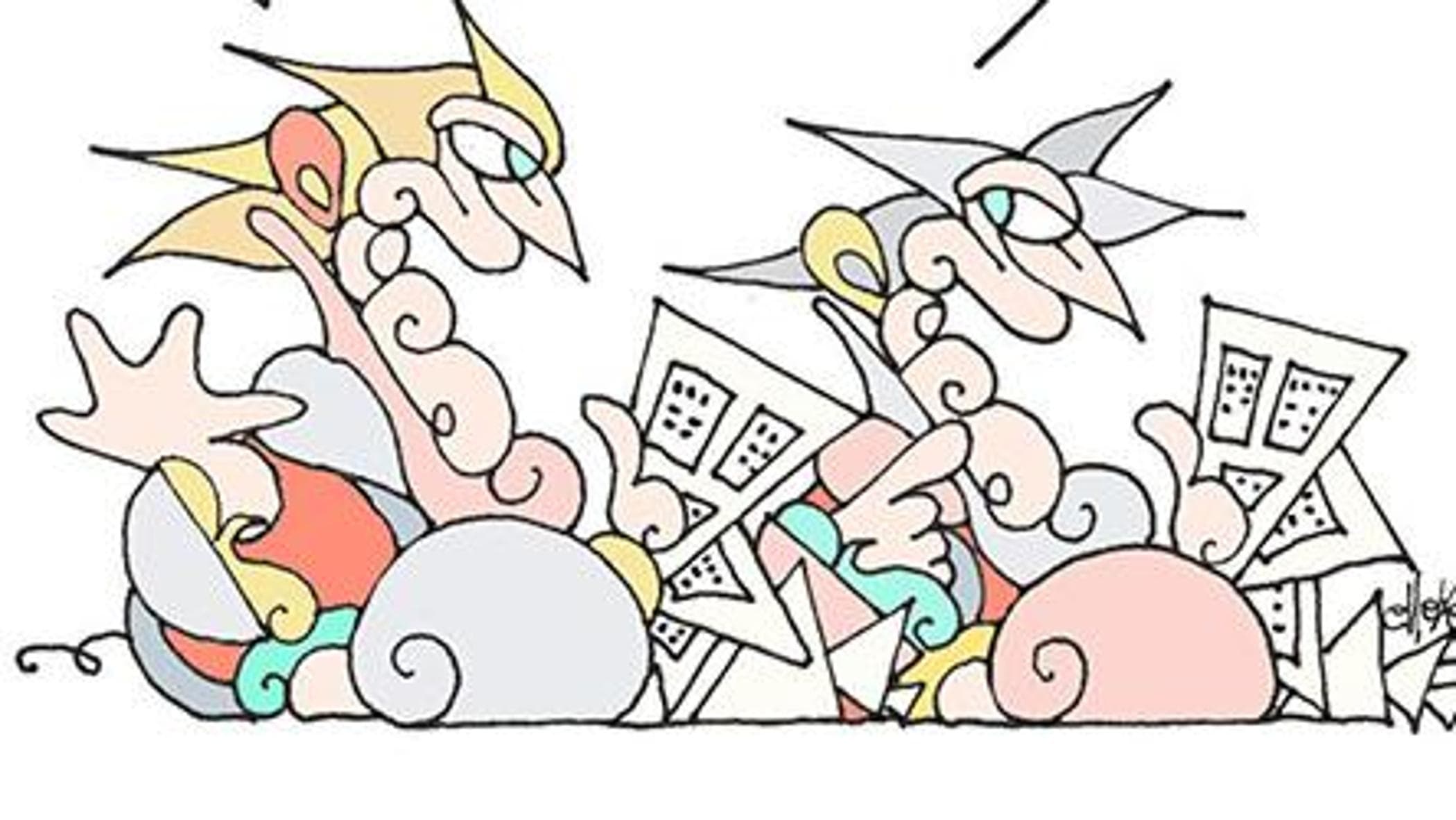 Il Pd, Conte e la guerra: la vignetta di Ellekappa
