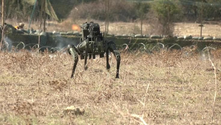 Droni e cani robot, artiglieria e paracadutisti: a Monte Romano l'esercitazione davanti a Mattarella