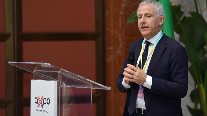 Il Presidente di Axpo Italia Salvatore Pinto in occasione di ’Energia per l’Italia da 25 anni’ evento Axpo per i 25 anni in Italia presso il MIMIT
Roma, 08 aprile 2025
ANSA/FABIO CIMAGLIA (NPK)

