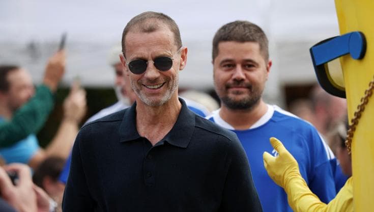 Il presidente Uefa Aleksander Ceferin