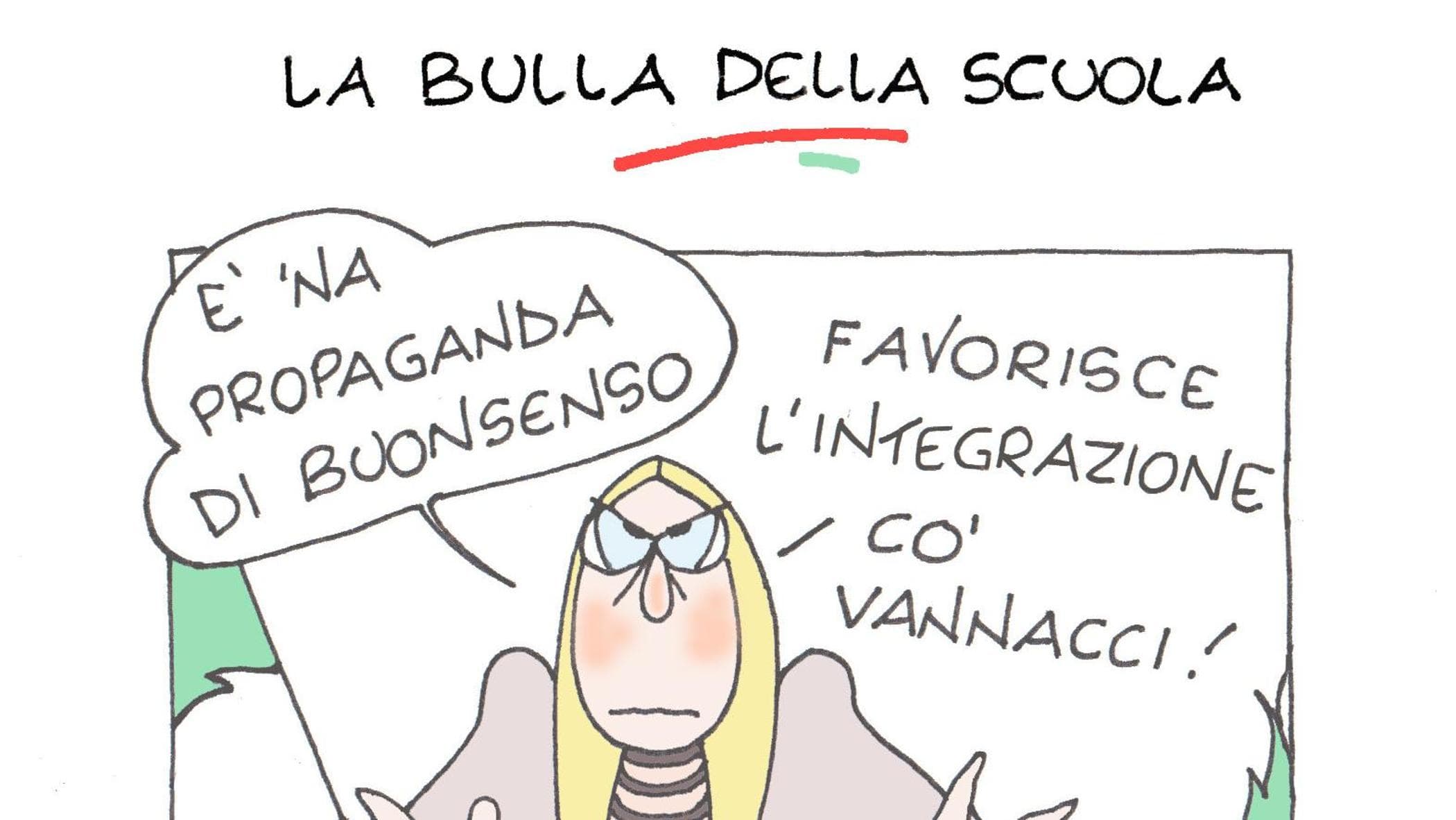 La scuola di Meloni nella vignetta di Ellekappa