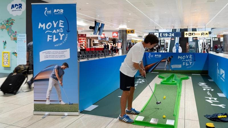 Move and Fly, giocare a golf o fare yoga prima di prendere l’aereo a Fiumicino