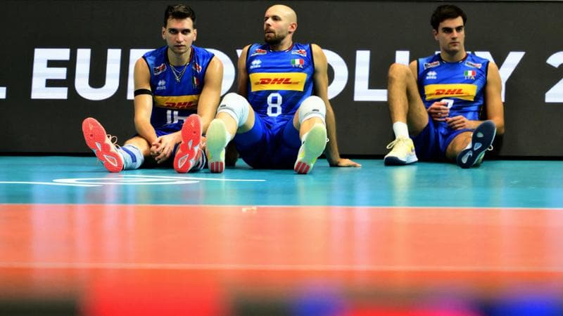 La delusione degli azzurri a fine partita