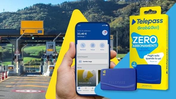 Da oggi Telepass senza abbonamento: con Grab&amp;Go paghi solo quando lo usi