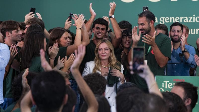La Presidente del Consiglio dei Ministri Giorgia Meloni partecipa a Fenix, sesta edizione della festa nazionale di Gioventu' Nazionale