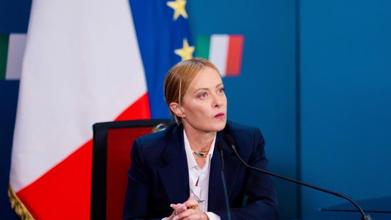 Il Presidente del Consiglio, Giorgia Meloni, partecipa in video collegamento alla riunione della Coalizione dei Volenterosi, Roma (Italia) 24 agosto 2026 (Foto Filippo Attili/Palazzo Chigi/LaPresse)

DISTRIBUTION FREE OF CHARGE - NOT FOR SALE - Obbligatorio citare la fonte LaPresse/Palazzo Chigi/Filippo Attili