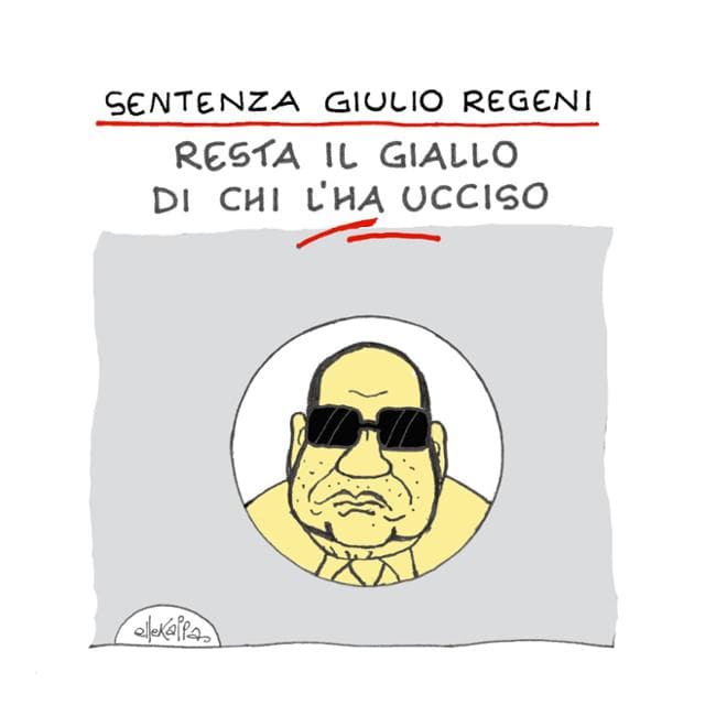 Anteprima: Regeni, la sentenza e il giallo: la vignetta di Ellekappa