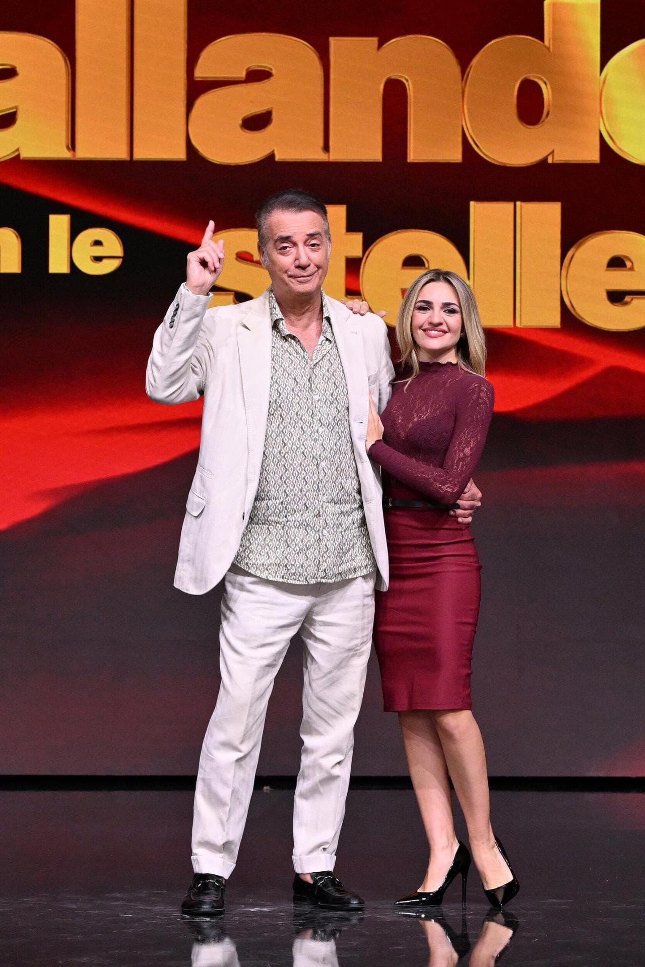 Ghini con Valentina Fiorini, sua coach e new entry nel programma
