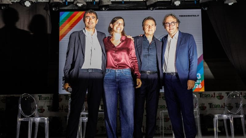 Nicola Fratoianni, Elly Schlein, Giuseppe Conte e Angelo Bonelli
