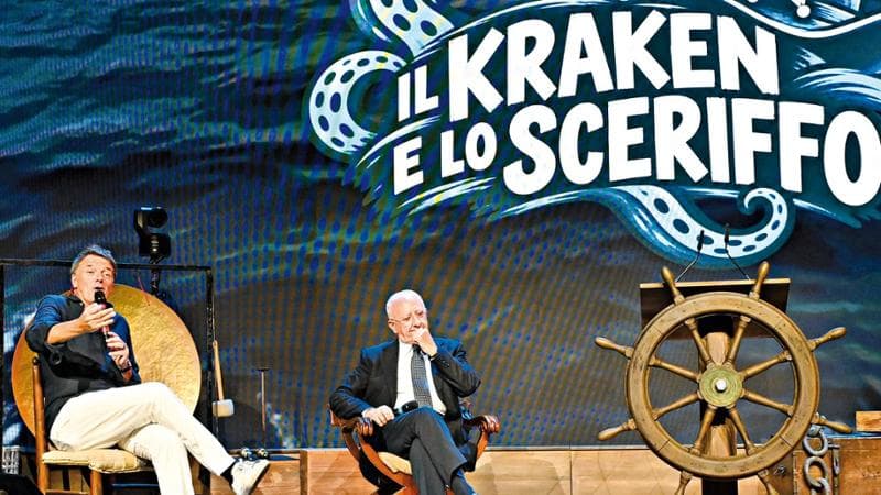 Il Kraken lancia lo sceriffo, De Luca star alla Leopolda di Renzi: “Sinistra parli di sicurezza”
