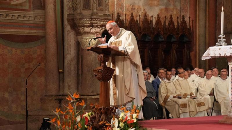Zuppi ad Assisi: “No alla cultura della potenza che crea nemici, la pace non si trova con le armi”