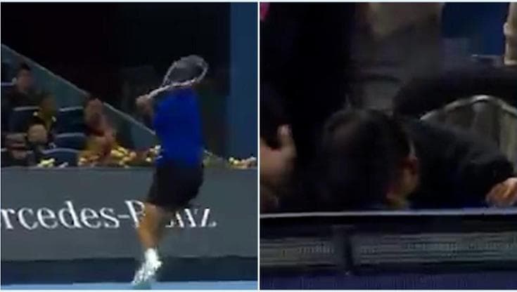 Atp Pechino, follia Medvedev: colpisce uno spettatore con una pallata e viene squalificato