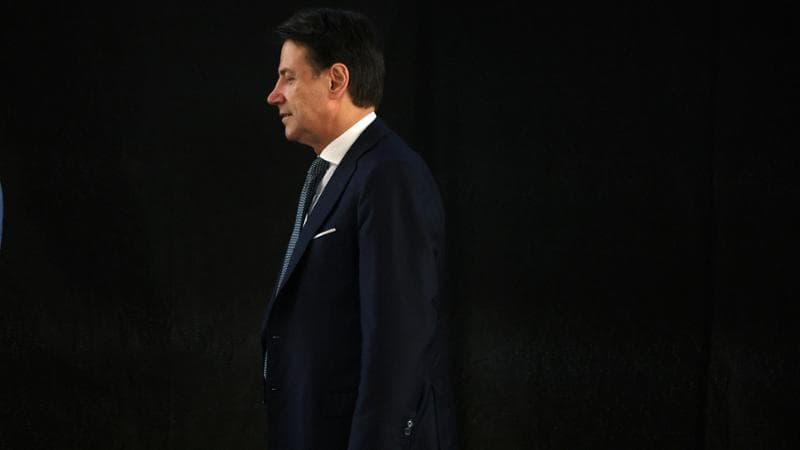 Roma, 3 ottobre: il presidente del Movimento 5 stelle Giuseppe Conte