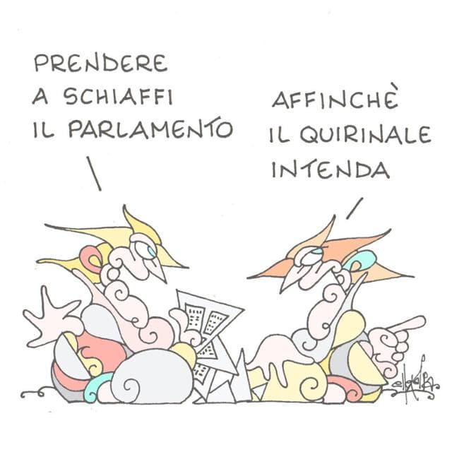 Anteprima: La legge elettorale nella vignetta di Ellekappa