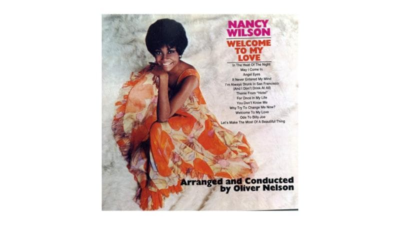 La cover di Welcome to My Love di Nancy Wilson che contiene For Once in My Life, portata al successo da Stevie Wonder ma incisa nel 1967 anche da Tony Bennett 
e dai Temptations