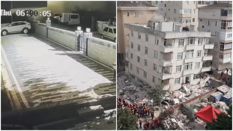 Crolla un palazzo a Istanbul: due morti e tre persone ancora intrappolate
