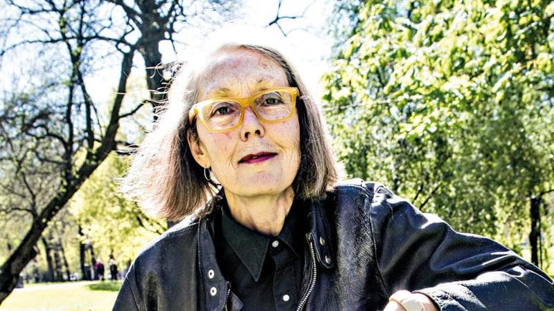 IPA89428408 - Canadian author Anne Carson, based in the US, in Stockholm, Sweden, on May 6, 2015. Photo: Lars Pehrson / SvD / TT Code: 30152 .
