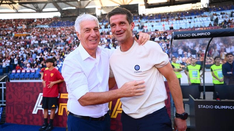 Gian Piero Gasperini e Cristian Chivu