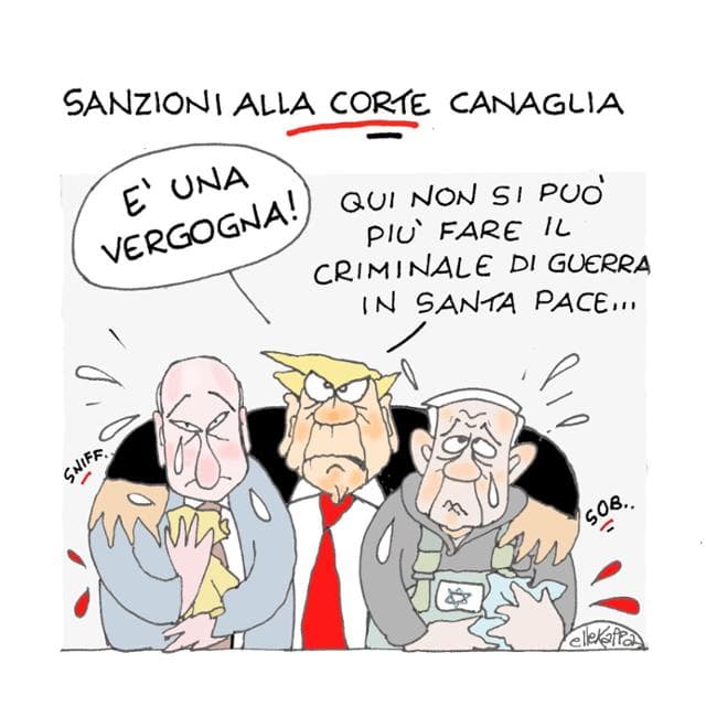 La Corte canaglia nella vignetta di Ellekappa