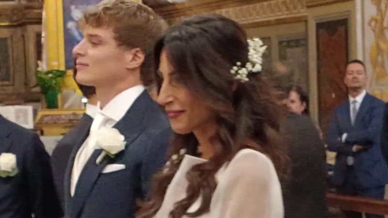 Giorgia Cardinaletti e Francesco Bechis si sono sposati: il matrimonio a Fabriano