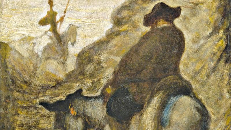 Honore Daumier,&nbsp;Don Chisciotte e Sancho Panza, 1864&ndash;65
