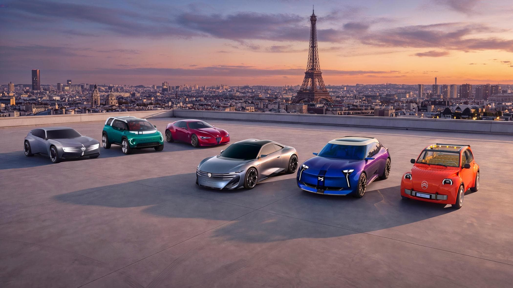 Stellantis svela sei concept: da Alfa Romeo Cuorerosso alla Citroën 2 CV