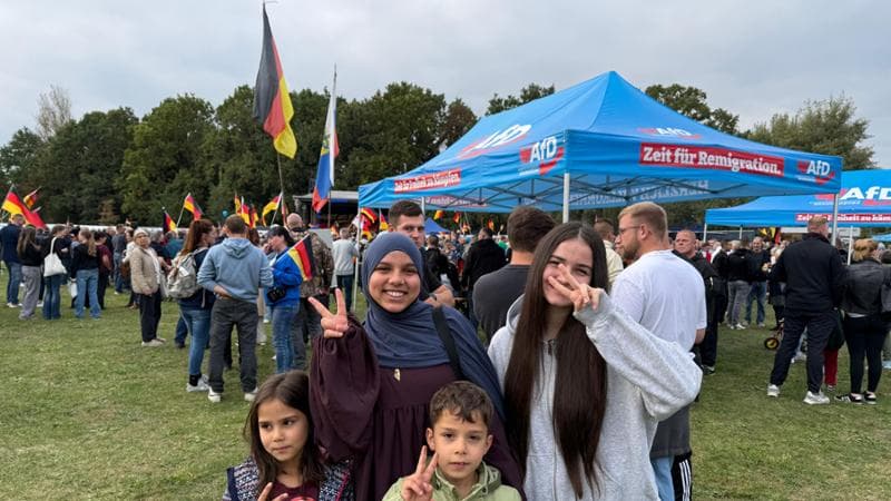 Rua e i suoi fratelli al comizio Afd