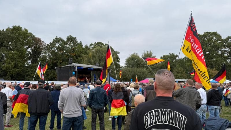 Comizio Afd a Fürstenwalde