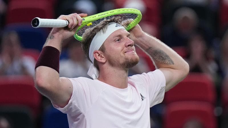 Davidovich Fokina esulta a fine match