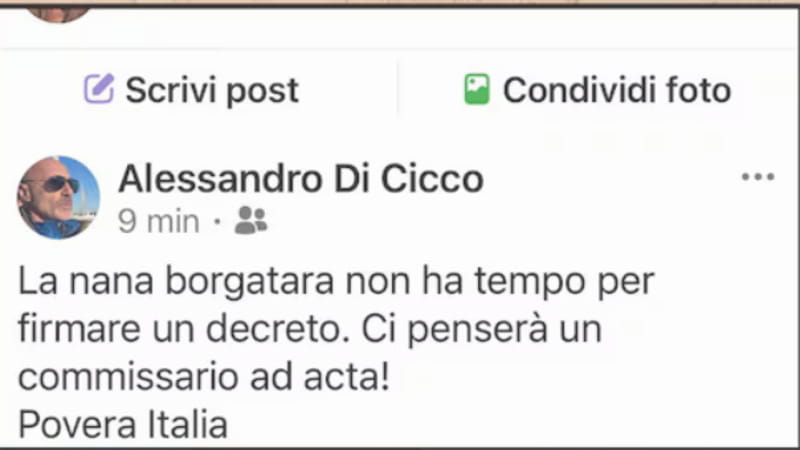 Il post del pm contro Meloni dopo lo stop agli aumenti per i magistrati: “Nana borgatara”