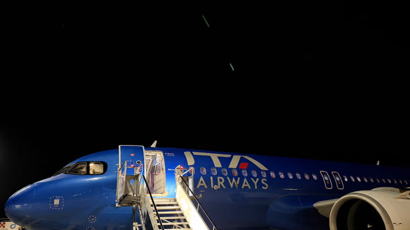 L'aereo di Ita Airways a Zurigo