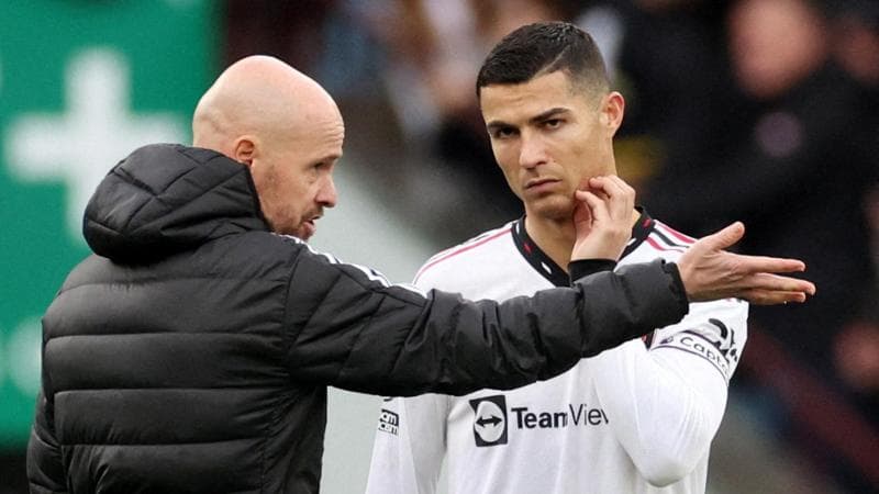 Ten Hag e Cristiano Ronaldo