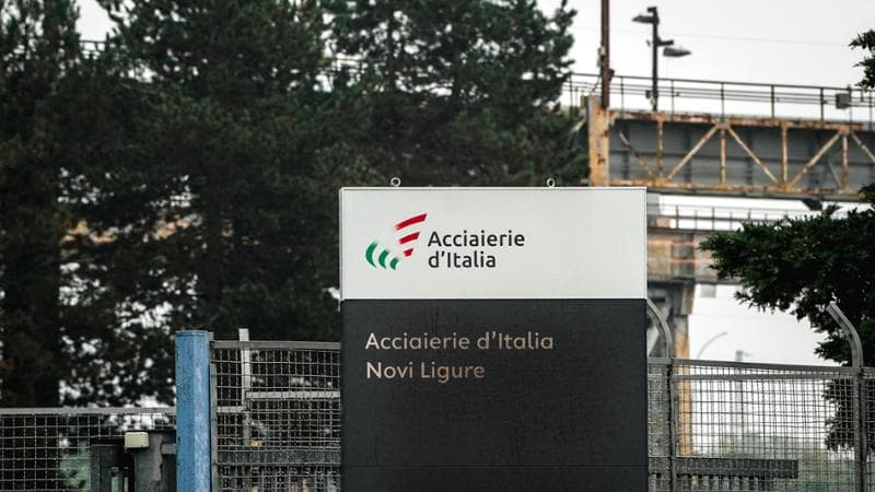 Gli esterni dello stabilimento ex Ilva Acciaierie d'Italia di Novi Ligure&nbsp;
