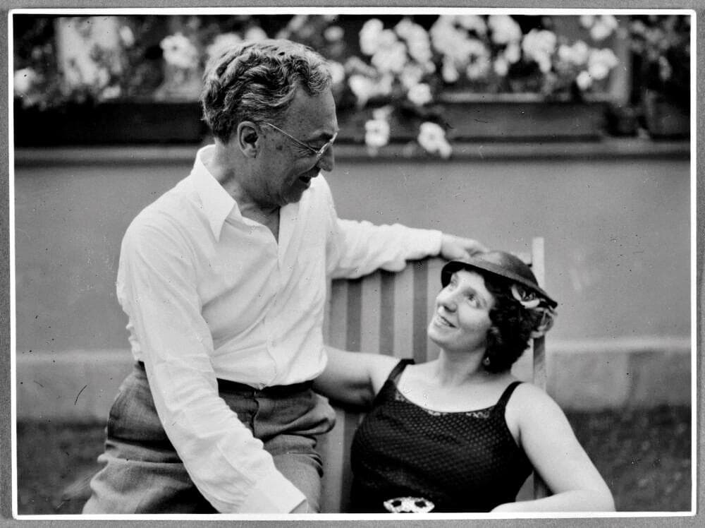 Kandinsky with his wife Nina in Dessau