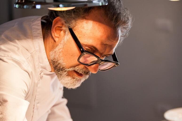 Three-Michelin-starred chef Massimo Bottura, whose most famous dishes include “The Crunchy Part of the Lasagna”