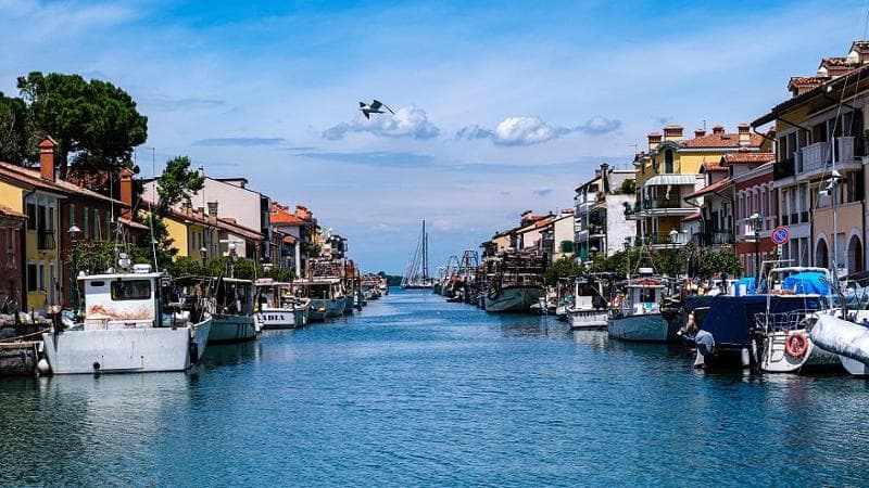 View along the Porto Canale in Grado